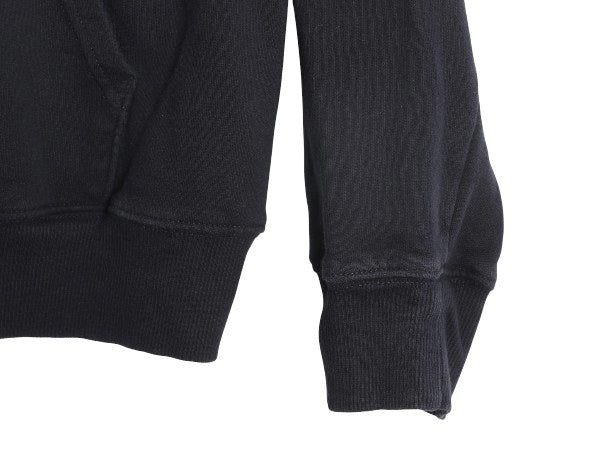 US企画 ノースフェイス プリント スウェット フード パーカー メンズ M / 裏起毛 プルオーバー トレーナー ベア イラスト グラフィック 紺