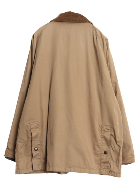 バブアー ライトウェイト ビデイル ジャケット メンズ L / 古着 3ワラント フルジップ ハーフ コート ジャンパー ノンオイルド ベージュ 