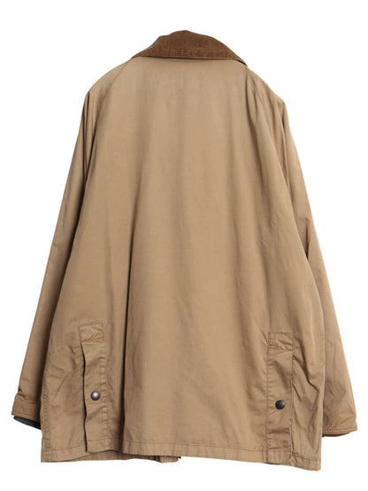 バブアー ライトウェイト ビデイル ジャケット メンズ L / 古着 3ワラント フルジップ ハーフ コート ジャンパー ノンオイルド ベージュ 