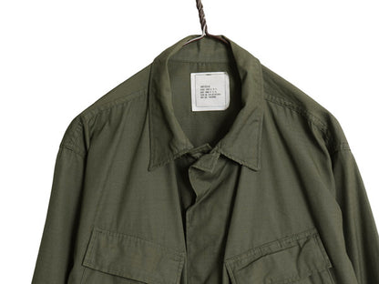 デッドストック 80s 民間 US ARMY ホットウェザー ジャケット LARGE REGULAR ヴィンテージ 87年製 ジャングル ファティーグ リップストップ