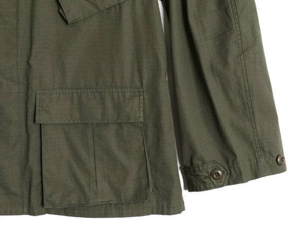 デッドストック 80s 民間 US ARMY ホットウェザー ジャケット LARGE REGULAR ヴィンテージ 87年製 ジャングル ファティーグ リップストップ