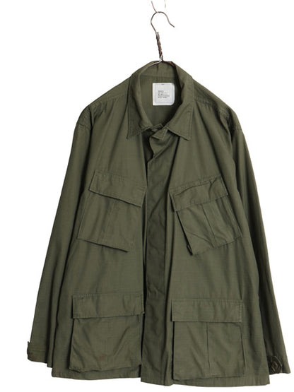 デッドストック 80s 民間 US ARMY ホットウェザー ジャケット LARGE REGULAR ヴィンテージ 87年製 ジャングル ファティーグ リップストップ