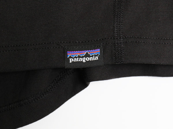 パタゴニア ヘンリーネック キャプリーン 半袖 Tシャツ メンズ L / 24年製 アウトドア ストレッチ アンダーシャツ カットソー インナー 黒