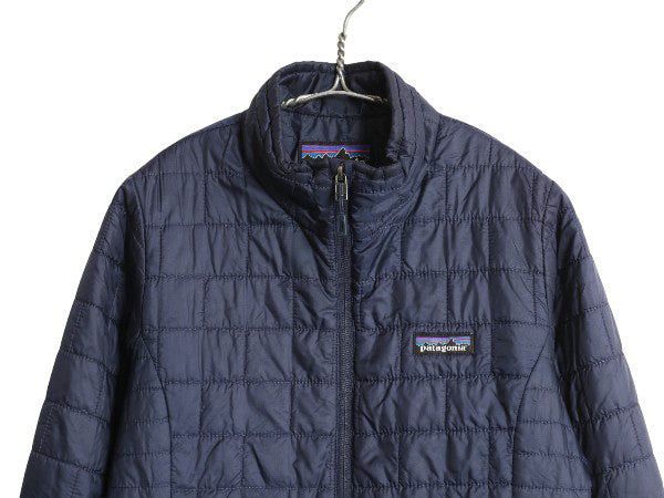 パタゴニア ナノ パフ ジャケット レディース S / 18年製 アウトドア 中綿 ナイロン キルティング フルジップ パッカブル ブルゾン 紺 軽量