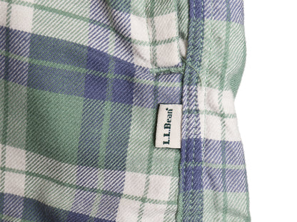 エルエルビーン チェック フランネル シャツ ジャケット メンズ M 古着 TRADITIONAL FIT ストレッチ ライナー付き ネルシャツ ワンポイント