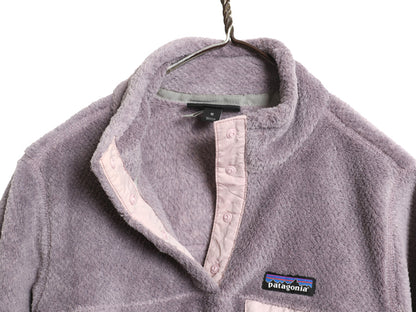 パタゴニア リツール スナップT プルオーバー ジャケット レディース М / 古着 18年製 フリース アウトドア ブルゾン ハイネック シンプル
