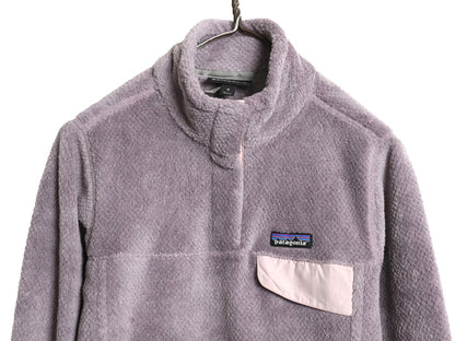 パタゴニア リツール スナップT プルオーバー ジャケット レディース М / 古着 18年製 フリース アウトドア ブルゾン ハイネック シンプル