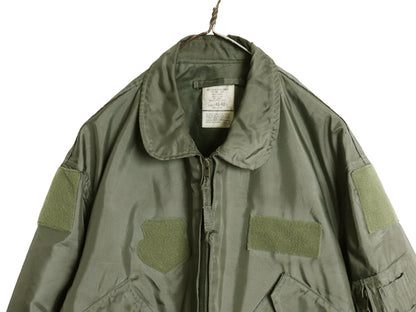 90s 米軍実物 CWU-36P サマー フライト ジャケット X-LARGE オールド 97年製 軍物 アラミド ミリタリー USAF エアフォース ボンバー セージ
