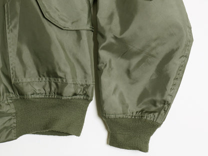 90s 米軍実物 CWU-36P サマー フライト ジャケット X-LARGE オールド 97年製 軍物 アラミド ミリタリー USAF エアフォース ボンバー セージ