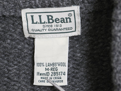 エルエルビーン ヘンリーネック ニット セーター メンズ M / アウトドア ラム ウール モックネック 長袖ニット プルオーバー 無地 シンプル