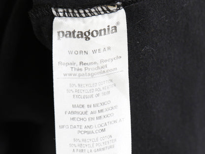 パタゴニア 両面 プリント 半袖 Tシャツ メンズ M / 19年製 アウトドア P6 ボックスロゴ バックプリント クルーネック カットソー ブラック