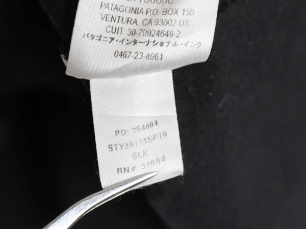 パタゴニア 両面 プリント 半袖 Tシャツ メンズ M / 19年製 アウトドア P6 ボックスロゴ バックプリント クルーネック カットソー ブラック