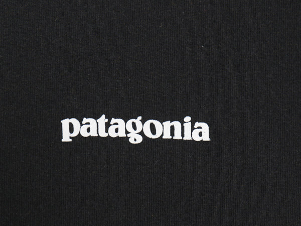 パタゴニア 両面 プリント 半袖 Tシャツ メンズ M / 19年製 アウトドア P6 ボックスロゴ バックプリント クルーネック カットソー ブラック