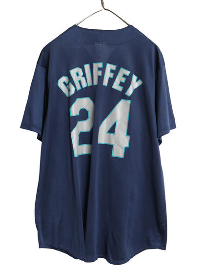 USA製 マリナーズ ベースボール シャツ メンズ XXL / MLB オフィシャル マジェスティック 大リーグ ユニフォーム 重ね着 野球 大きいサイズ