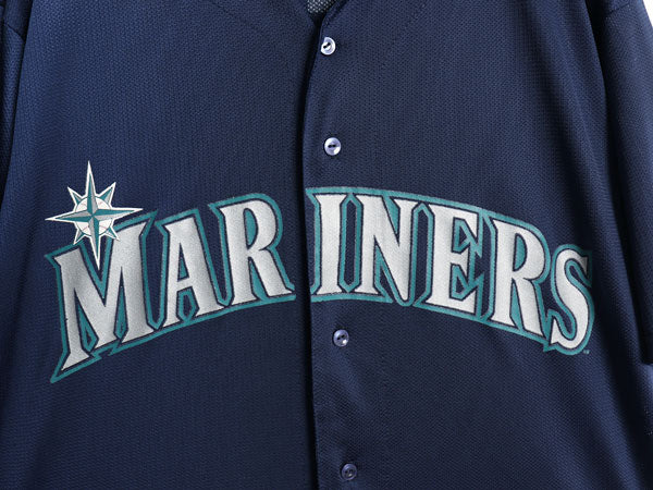 USA製 マリナーズ ベースボール シャツ メンズ XXL / MLB オフィシャル マジェスティック 大リーグ ユニフォーム 重ね着 野球 大きいサイズ