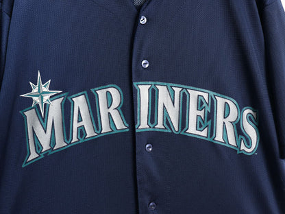 USA製 マリナーズ ベースボール シャツ メンズ XXL / MLB オフィシャル マジェスティック 大リーグ ユニフォーム 重ね着 野球 大きいサイズ