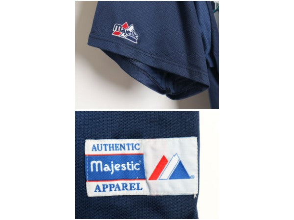 USA製 マリナーズ ベースボール シャツ メンズ XXL / MLB オフィシャル マジェスティック 大リーグ ユニフォーム 重ね着 野球 大きいサイズ