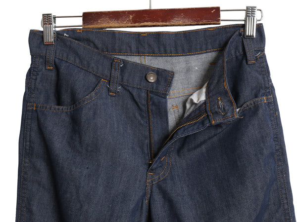 70s USA製 リーバイス フレア デニム パンツ 実寸 29 34 ヴィンテージ ブーツカット ベルボトム ジーンズ ジーパン 濃紺 42 TALON ボトムス