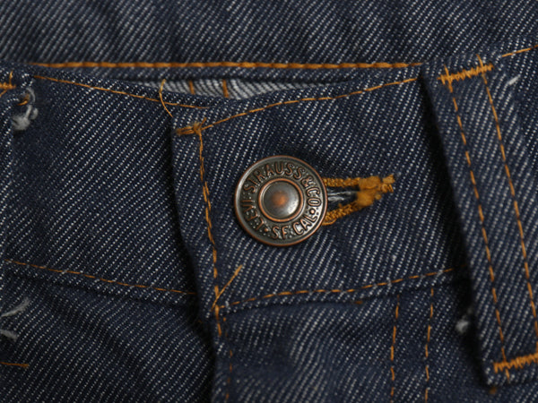 70s USA製 リーバイス フレア デニム パンツ 実寸 29 34 ヴィンテージ ブーツカット ベルボトム ジーンズ ジーパン 濃紺 42 TALON ボトムス