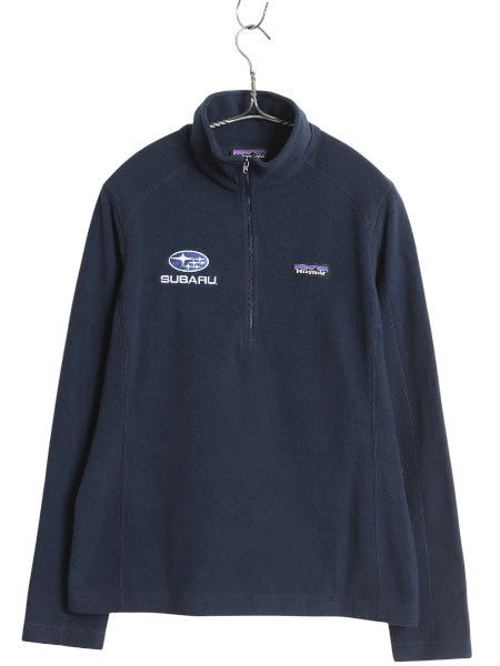 パタゴニア マイクロD ハーフジップ フリース プルオーバー メンズ M / 17年製 アウトドア ロンT 長袖 Tシャツ ハイネック 企業物 ネイビー
