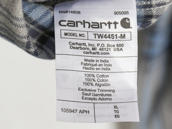 US企画 カーハート 長袖 ヘビー フランネル シャツ メンズ XL チェック LOOSE FIT ネルシャツ コットン ワーク 大きいサイズ マルチカラー