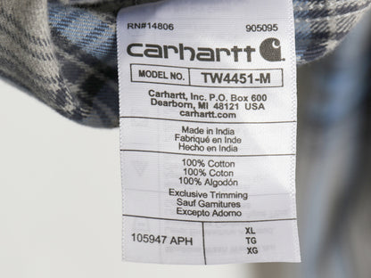 US企画 カーハート 長袖 ヘビー フランネル シャツ メンズ XL チェック LOOSE FIT ネルシャツ コットン ワーク 大きいサイズ マルチカラー