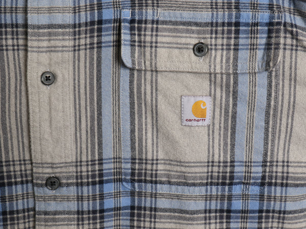 US企画 カーハート 長袖 ヘビー フランネル シャツ メンズ XL チェック LOOSE FIT ネルシャツ コットン ワーク 大きいサイズ マルチカラー