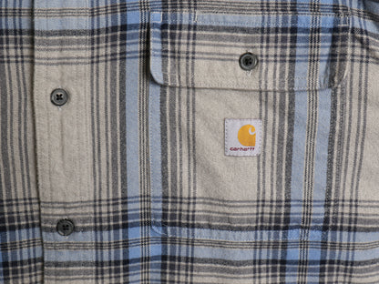 US企画 カーハート 長袖 ヘビー フランネル シャツ メンズ XL チェック LOOSE FIT ネルシャツ コットン ワーク 大きいサイズ マルチカラー