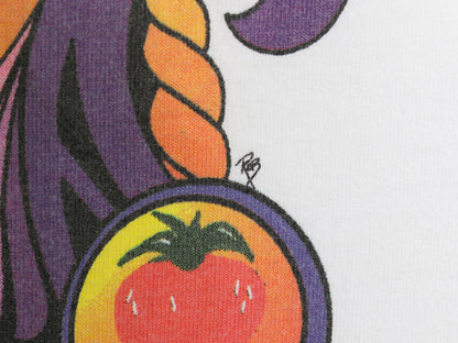 00s ストロベリー フィード イラスト プリント Tシャツ メンズ XL オールド ビートルズ ロック バンド アート ヘビーウェイト 大きいサイズ