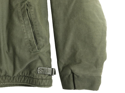 80s 米軍実物 USN ネイビー A-2 デッキ ジャケット メンズ L / 80年製 ヴィンテージ NAVY ミリタリー 軍物 裏ボア ライナー付き ブルゾン