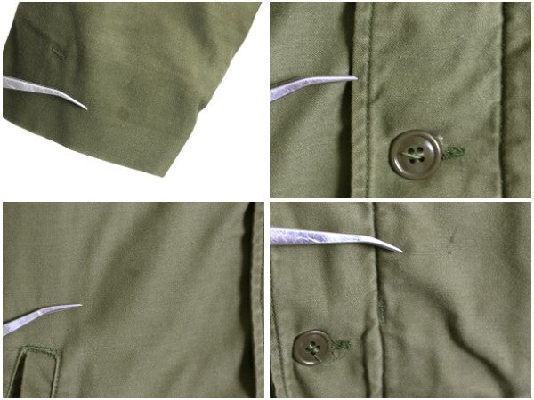 80s 米軍実物 USN ネイビー A-2 デッキ ジャケット メンズ L / 80年製 ヴィンテージ NAVY ミリタリー 軍物 裏ボア ライナー付き ブルゾン