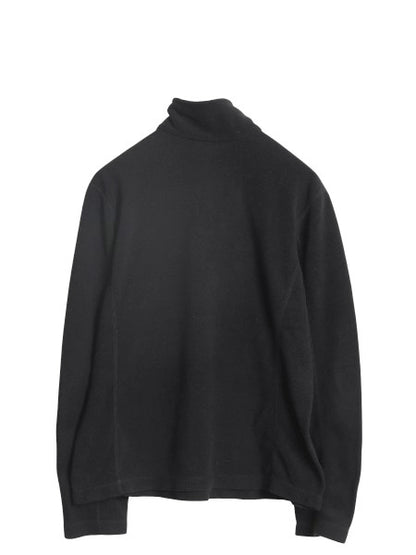 パタゴニア マイクロD ハーフジップ フリース プルオーバー レディース M 古着 15年製 ロンT 長袖 Tシャツ ハイネック アウトドア ブラック