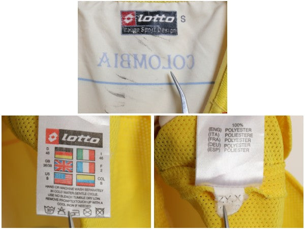 00s ロット コロンビア 代表 サッカー ユニフォーム メンズ S オールド 正規品 04 05 06 モデル オフィシャル 当時物 ゲームシャツ Tシャツ