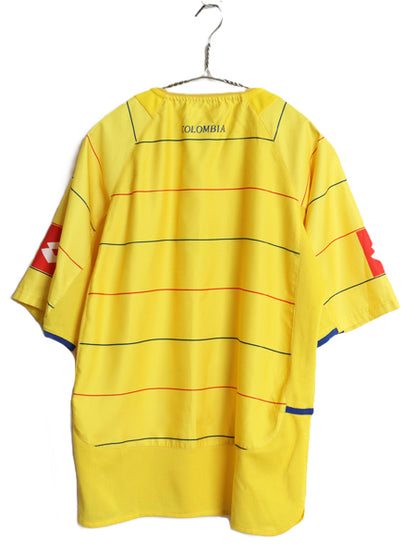 00s ロット コロンビア 代表 サッカー ユニフォーム メンズ S オールド 正規品 04 05 06 モデル オフィシャル 当時物 ゲームシャツ Tシャツ