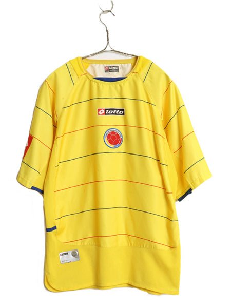 00s ロット コロンビア 代表 サッカー ユニフォーム メンズ S オールド 正規品 04 05 06 モデル オフィシャル 当時物 ゲームシャツ Tシャツ