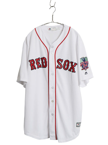 レッドソックス ベースボール シャツ メンズ XL / MLB オフィシャル マジェスティック 大リーグ ユニフォーム 大きいサイズ メジャーリーグ