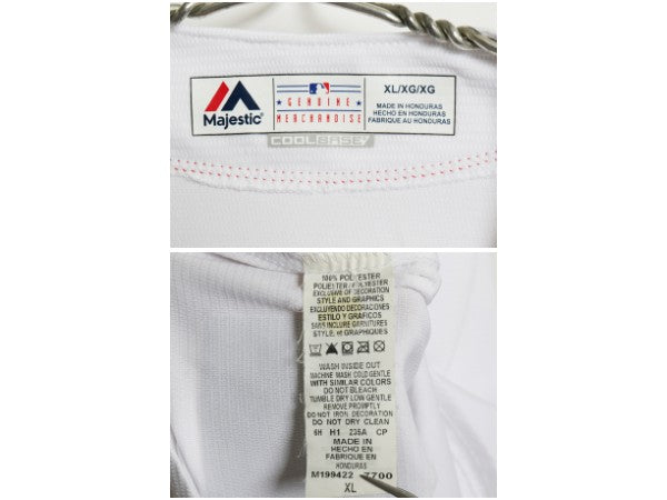 レッドソックス ベースボール シャツ メンズ XL / MLB オフィシャル マジェスティック 大リーグ ユニフォーム 大きいサイズ メジャーリーグ