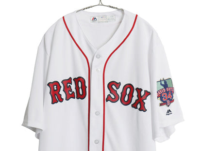 レッドソックス ベースボール シャツ メンズ XL / MLB オフィシャル マジェスティック 大リーグ ユニフォーム 大きいサイズ メジャーリーグ