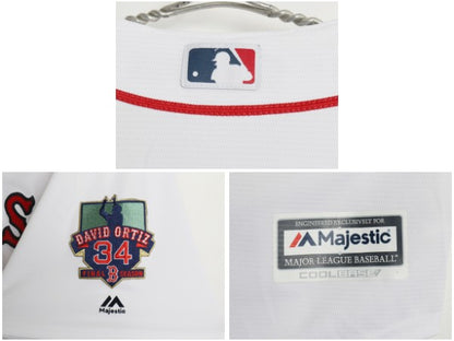 レッドソックス ベースボール シャツ メンズ XL / MLB オフィシャル マジェスティック 大リーグ ユニフォーム 大きいサイズ メジャーリーグ