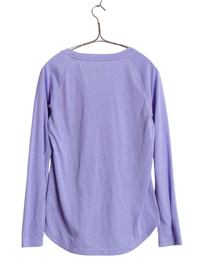 パタゴニア キャプリーン 長袖 Tシャツ レディース S / 19年製 アウトドア ロンT ストレッチ アンダーシャツ カットソー インナー パープル