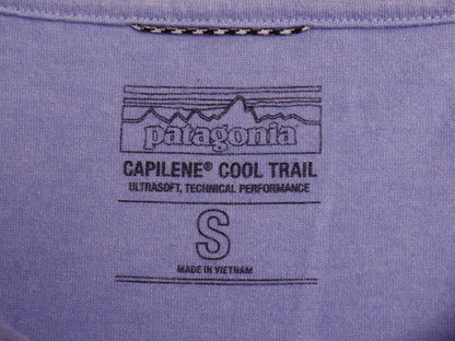 パタゴニア キャプリーン 長袖 Tシャツ レディース S / 19年製 アウトドア ロンT ストレッチ アンダーシャツ カットソー インナー パープル