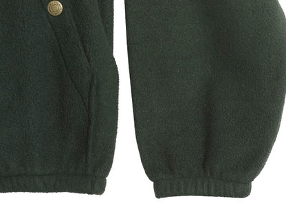 90s ポロ ラルフローレン フリース スイングトップ ジャケット メンズ L オールド ブルゾン フルジップ ジャンパー ワンポイント グリーン