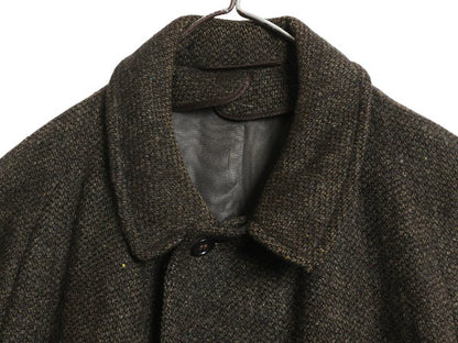 60s 70s USA製 Tailormann Imperial チェスター ロング コート メンズ L 程 古着 ヴィンテージ ツイード ウール フィールド ユニオンメイド