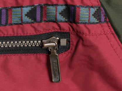 90s USA製 エルエルビーン 中綿 ナイロン アノラック パーカー ジャケット レディース M / 古着 オールド マウンテンパーカー プルオーバー