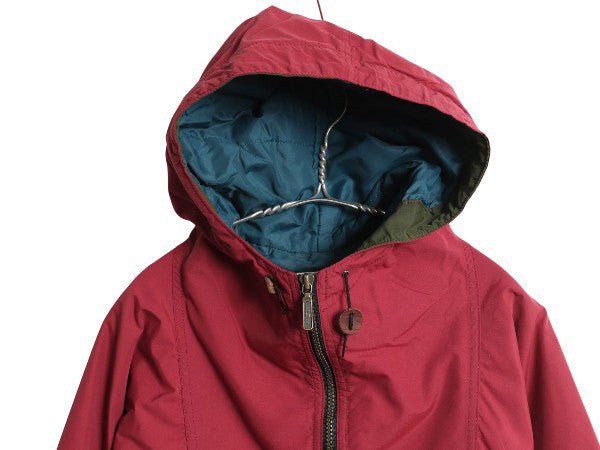 90s USA製 エルエルビーン 中綿 ナイロン アノラック パーカー ジャケット レディース M / 古着 オールド マウンテンパーカー プルオーバー