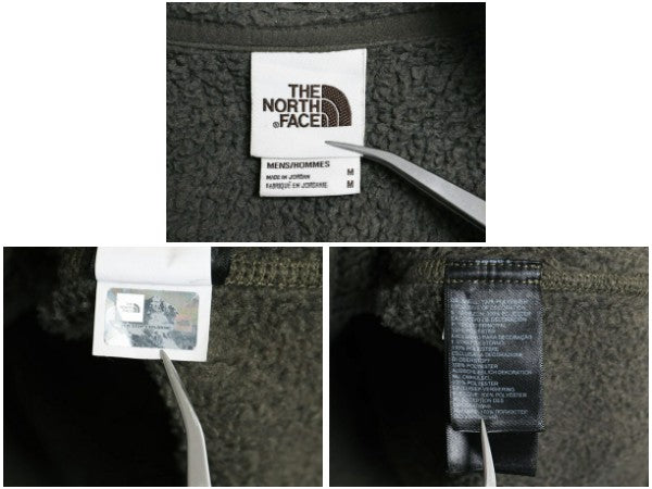 US企画 ノースフェイス ゴードン ライオンズ ハーフジップ フリース ジャケット メンズ M / プルオーバー セーター ブルゾン ハイネック 緑