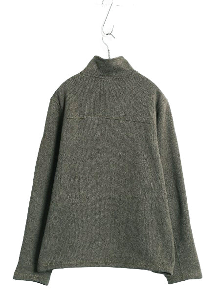 US企画 ノースフェイス ゴードン ライオンズ ハーフジップ フリース ジャケット メンズ M / プルオーバー セーター ブルゾン ハイネック 緑