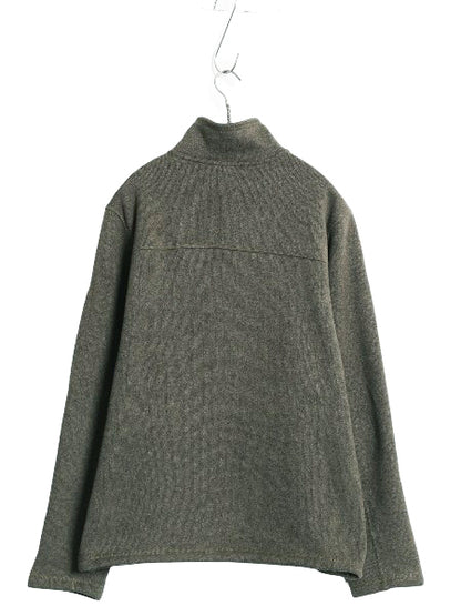 US企画 ノースフェイス ゴードン ライオンズ ハーフジップ フリース ジャケット メンズ M / プルオーバー セーター ブルゾン ハイネック 緑