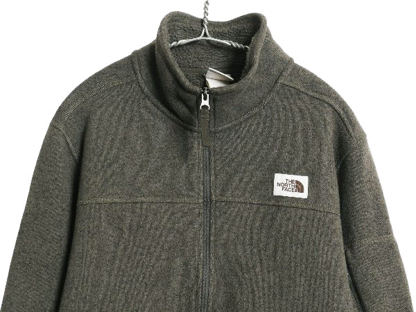 US企画 ノースフェイス ゴードン ライオンズ ハーフジップ フリース ジャケット メンズ M / プルオーバー セーター ブルゾン ハイネック 緑