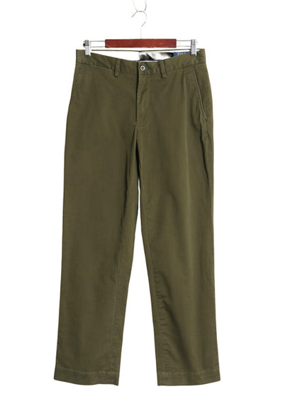 ポロ ラルフローレン チノ パンツ メンズ 30 30 STRETCH CLASSIC FIT スラックス ノータック ストレート チノパン アーミー タイプ カーキ